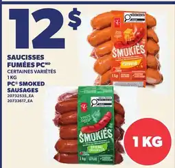 Provigo SAUCISSES FUMÉES PC | PC SMOKED SAUSAGES offer
