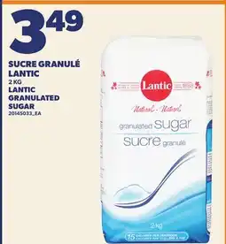Provigo SUCRE GRANULÉ LANTIC, 2 KG | LANTIC GRANULATED SUGAR offer