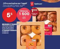Provigo BEIGNES CT BAKERY, 4 UN. OU 352-504 G | CT BAKERY DONUTS offer