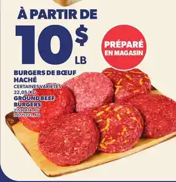 Provigo BURGERS DE BŒUF HACHÉ | GROUND BEEF BURGERS offer