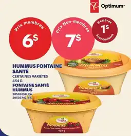 Provigo HUMMUS FONTAINE SANTÉ, 454 G | FONTAINE SANTÉ HUMMUS offer