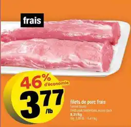 Super C FILETS DE PORC FRAIS offer