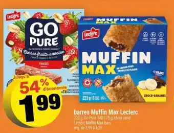 Super C BARRES MUFFIN MAX LECLERC offer