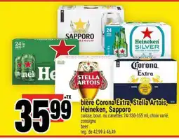 Super C BIÈRE CORONA EXTRA, STELLA ARTOIS, HEINEKEN, SAPPORO offer
