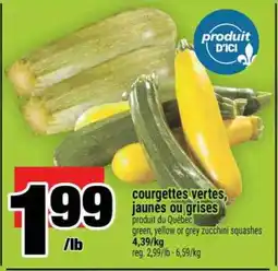 Super C Courgettes vertes, jaunes ou grises offer