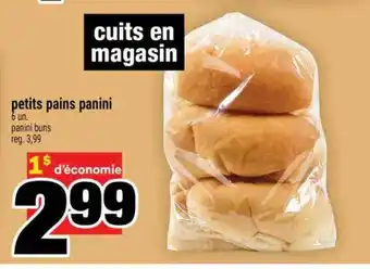 Super C PETITS PAINS PANINI offer