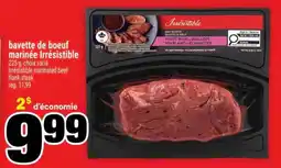 Super C bavette de boeuf marinée Irrésistible offer