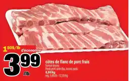 Super C CÔTES DE FLANC DE PORC FRAIS offer