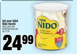 Super C lait pour bébé Nido Nestlé offer