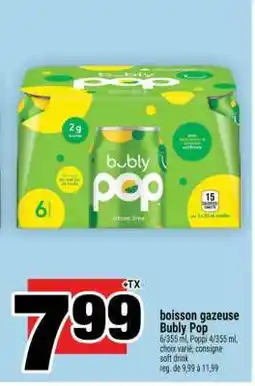 Super C boisson gazeuse Bubly Pop offer