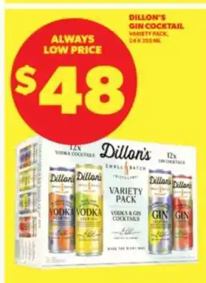 Real Canadian Liquorstore Dillon's Gin Cocktail offer