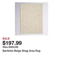 Wayfair Bartletto Beige Shag Area Rug offer