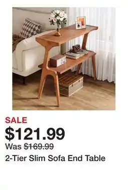 Wayfair 2-Tier Slim Sofa End Table offer