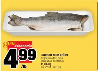 Super C saumon rose entier | frozen whole pink salmon offer