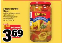 Super C piments marinés Unico | Unico pickled peppers or offer