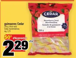 Super C guimauves Cedar | Cedar marshmallows offer
