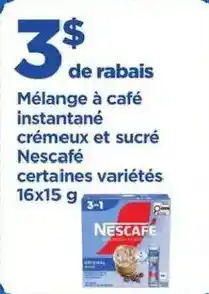 Maxi Mélange à café instantané crémeux et sucré Nescafé offer