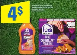 Maxi trousses de repas ou sauce crémeuse Taco Bell offer