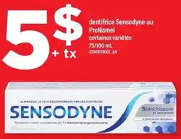 Maxi dentifrice Sensodyne ou ProNamel offer
