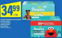 Maxi couches emballage écono Pampers offer