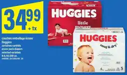 Maxi couches emballage écono Huggies offer