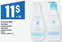 Maxi soins pour bébés Live Clean offer