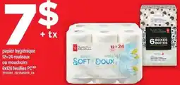 Maxi papier hygiénique 12=24 rouleaux ou mouchoirs 6x126 feuilles PC offer