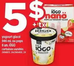 Maxi yogourt glacé ou pops 8 un. iÖGO offer