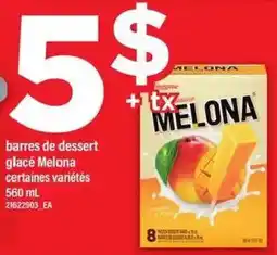 Maxi barres de dessert glacé Melona offer