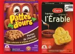 Maxi biscuits Pattes d'ours, Suprême, Maxi Fruits, Meteo ou Normandie Dare offer