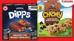 Maxi barres granola Dipps ou Chewy Quaker offer