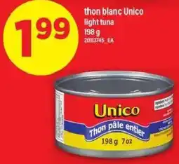 Maxi thon blanc Unico light tuna offer