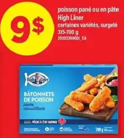 Maxi poisson pané ou en pâte High Liner offer