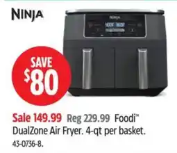 Canadian Tire NINJA DualZone Air Fryer offer