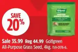 Canadian Tire Golfgreen All-Purpose Grass Seed offer