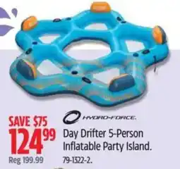 Canadian Tire HYDRO-FORCE Day Drifter Inflatable Party Island offer