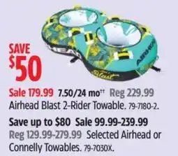 Canadian Tire Airhead Blast 2-Rider Towable offer