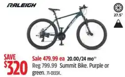 Canadian Tire RALEIGH Summit Bike offer