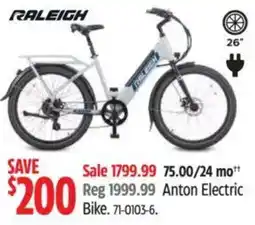 Canadian Tire RALEIGH Anton Electric Bike offer