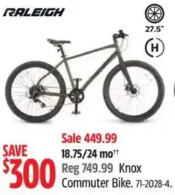 Canadian Tire RALEIGH Knox Commuter Bike offer