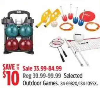 Canadian Tire Selected Outdoor Games offer