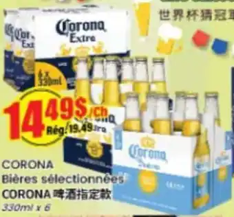 Corona Bières sélectionnées