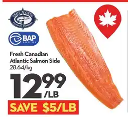Longo's Fresh Canadian Atlantic Salmon Side offer