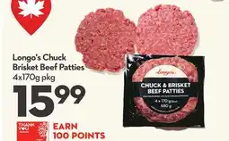 Longo's Longo's Chuck Brisket Beef Patties offer
