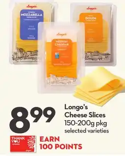 Longo's Longo's Cheese Slices offer