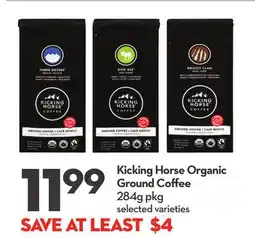Longo's Kicking Horse Organic Ground Coffee offer
