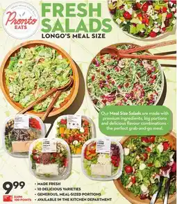 Longo's FRESH SALADS offer