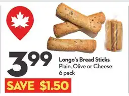 Longo's Bread Sticks offer
