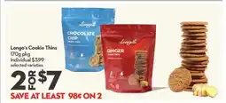 Longo's Cookie Thins offer