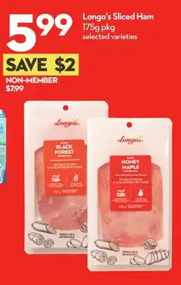 Longo's Sliced Ham offer